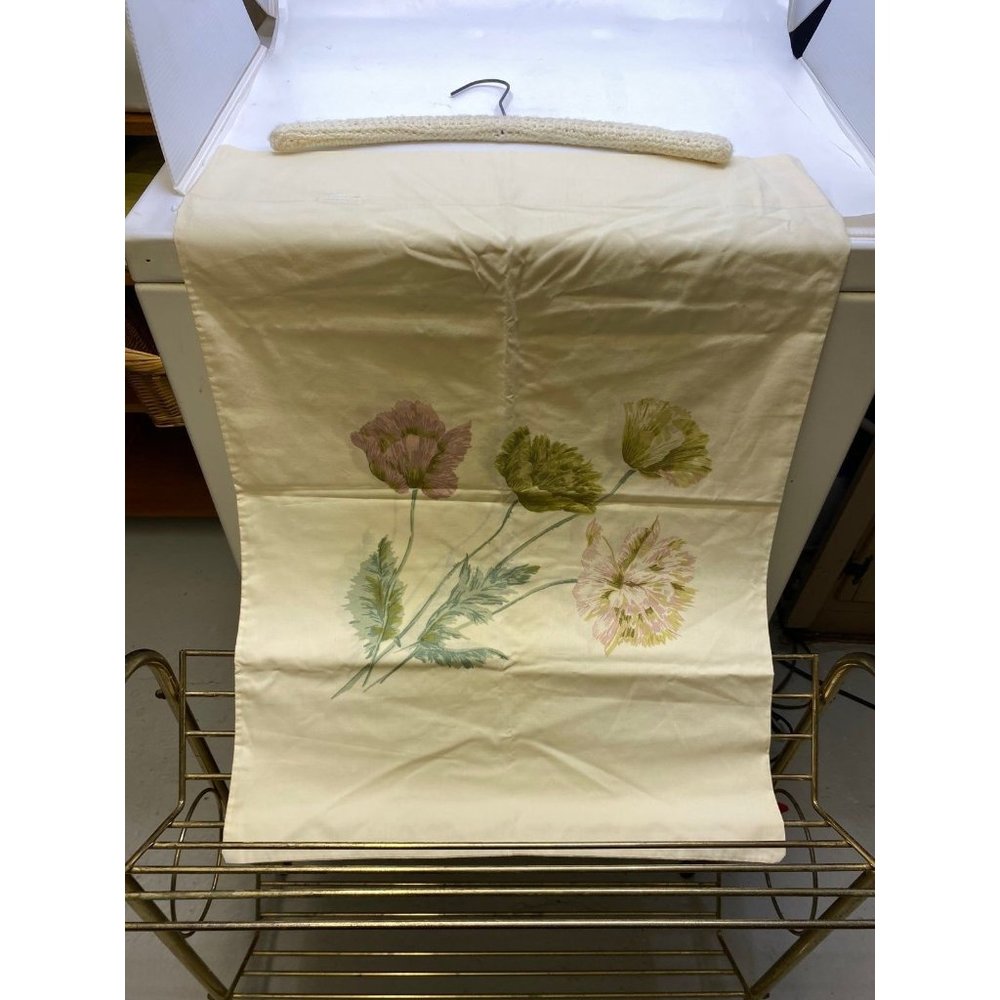 Vintage Mid Century Pillowcase Utica Standard Botanical 42 x 36" No Iron Percale
